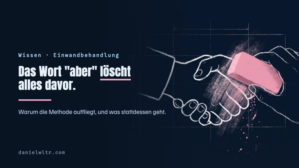 Die Ja-aber-Methode: warum sie meistens auffliegt
