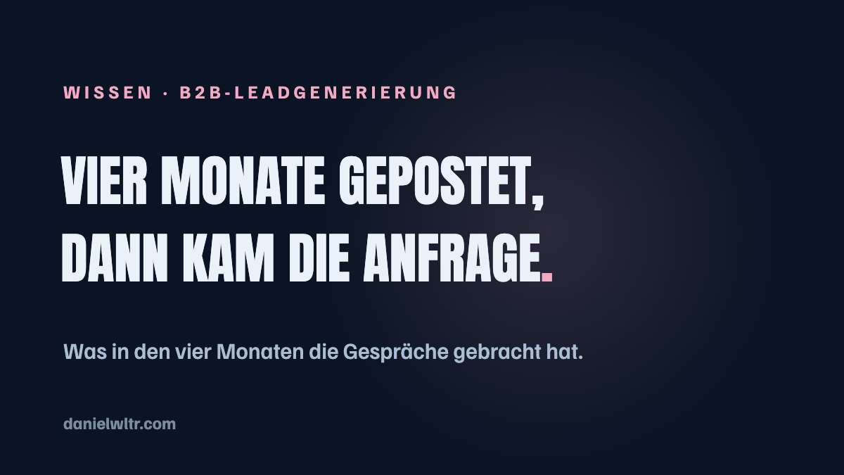 B2B-Leadgenerierung, wenn du sie selbst machst