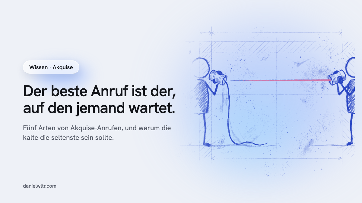 Akquise am Telefon: fünf Arten von Anrufen, nicht eine