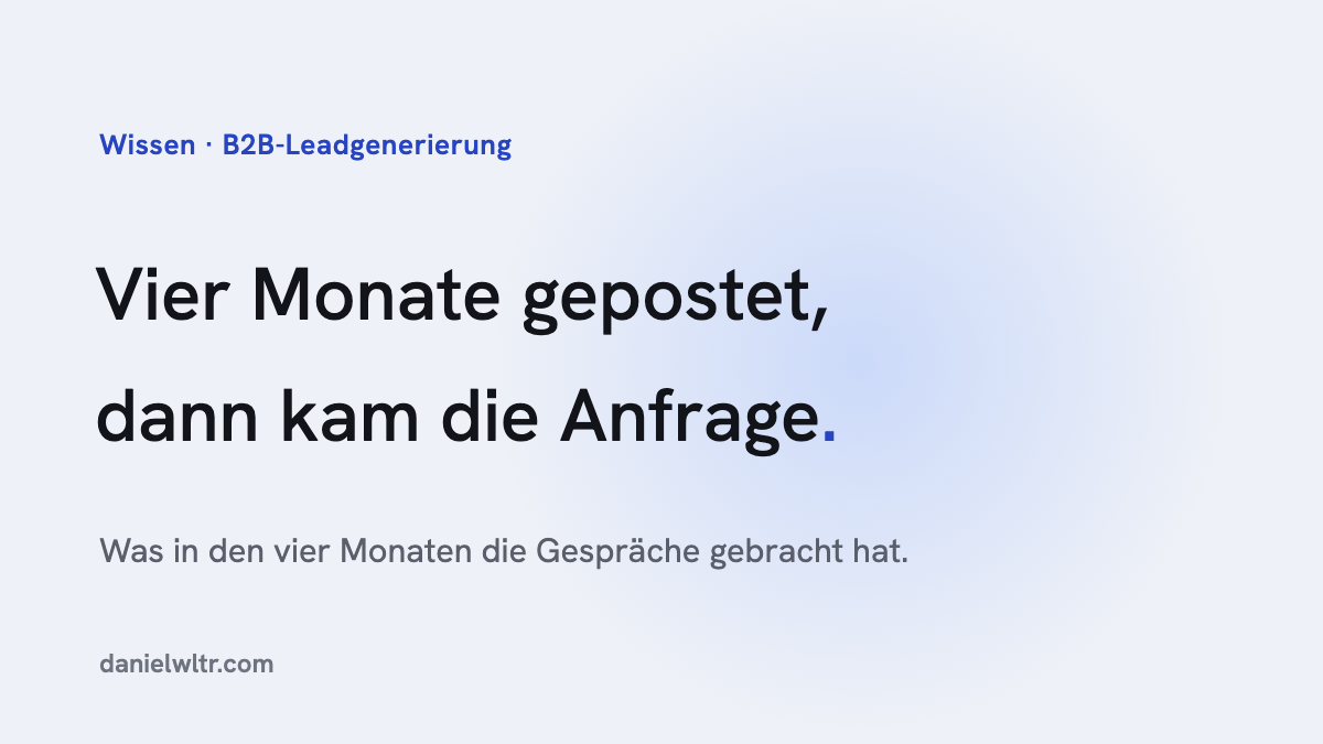 B2B-Leadgenerierung, wenn du sie selbst machst