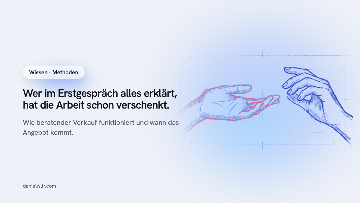 Consultative Selling: beraten und das Angebot offen nennen
