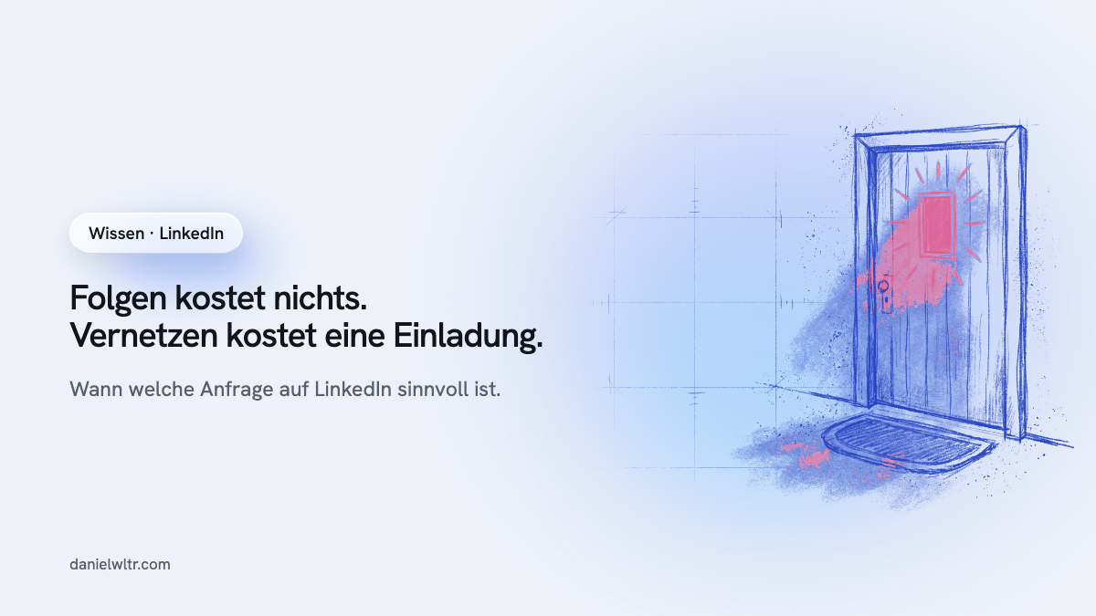 Auf LinkedIn vernetzen oder folgen: wann welche Anfrage sinnvoll ist