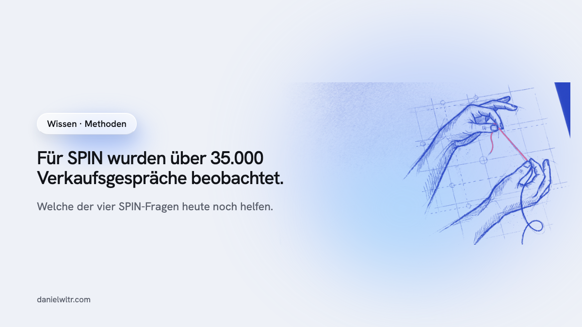 SPIN Selling: die vier Fragen und was davon heute noch funktioniert