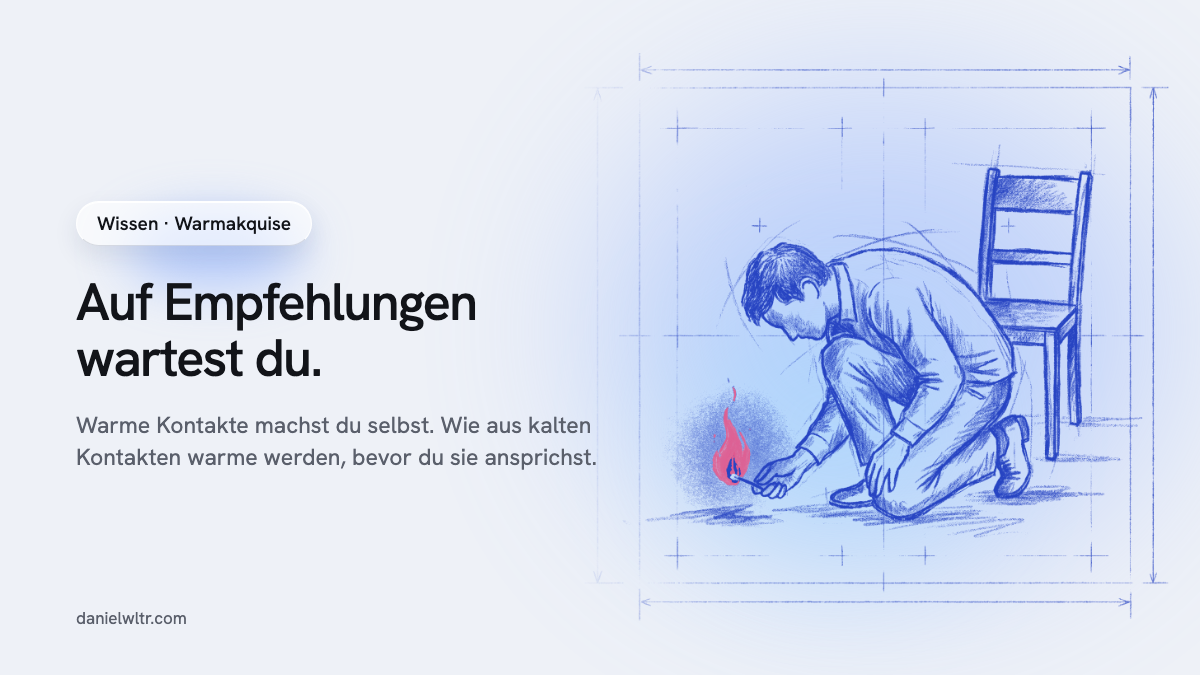 Warmakquise: was sie von Kaltakquise unterscheidet und wie du sie planbar machst
